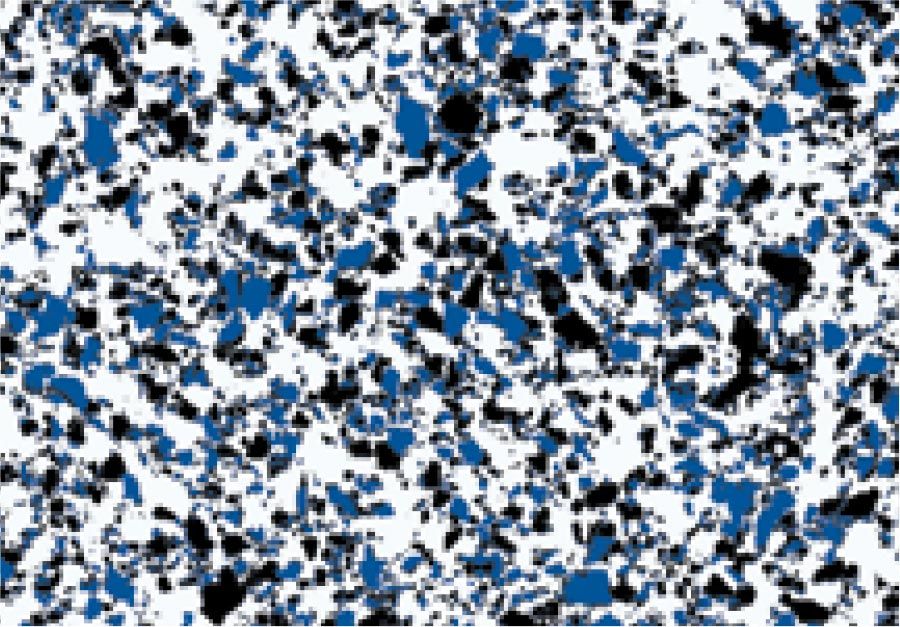 Quarzchips Farbbeispiel